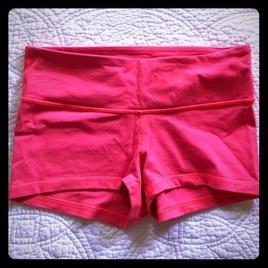 Lululemon fuchsia size 6 booty shorts! So comfy!