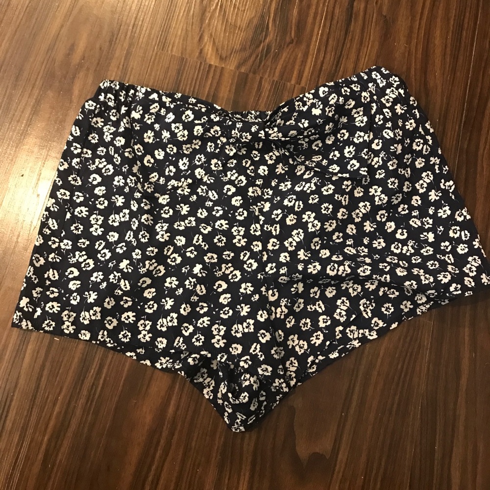 Navy and white shorts