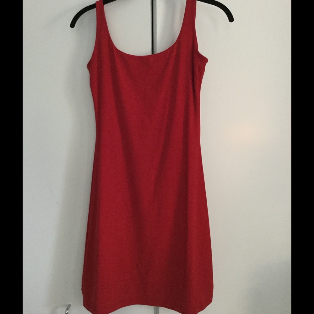 Sexy red mini dress