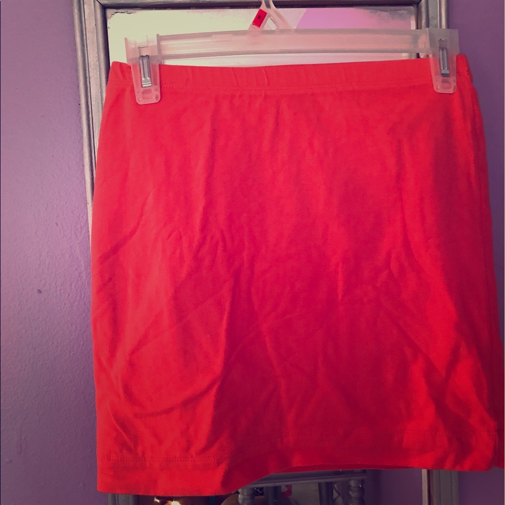 Orange Mini Skirt