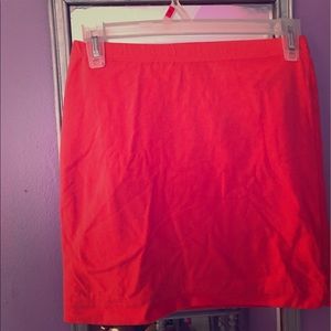 Orange Mini Skirt