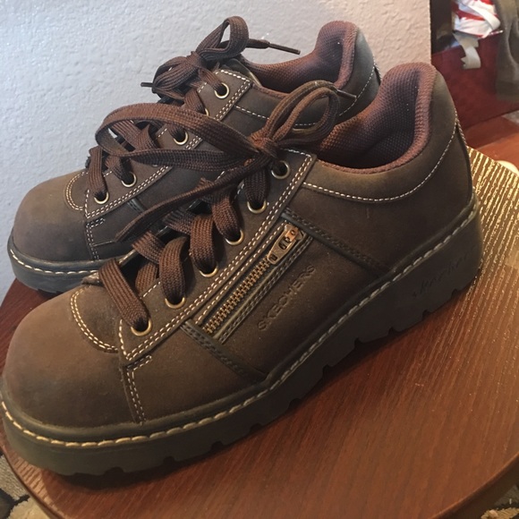 33 off Skechers Other Men's sketchers brown leather upper boots from