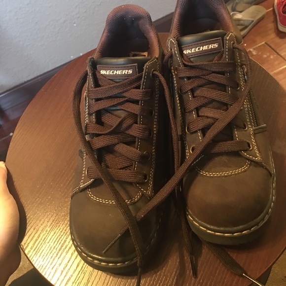 33 off Skechers Other Men's sketchers brown leather upper boots from