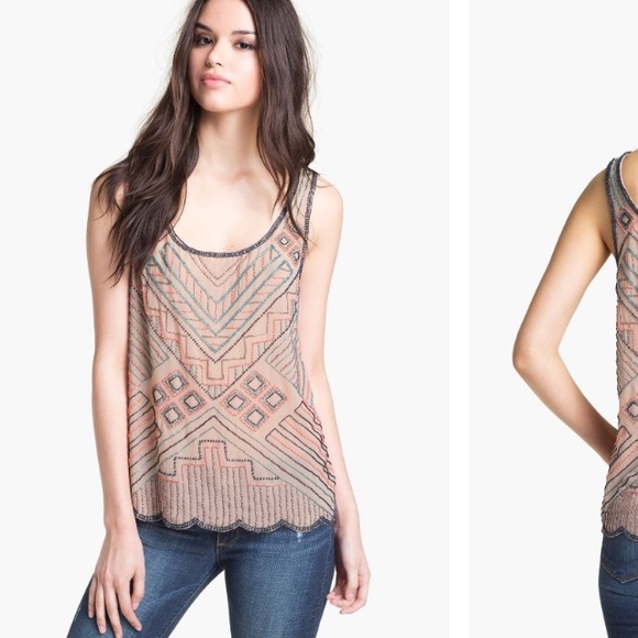 Willow & Clay Tribal Beaded Tank - Picture 7 of 8