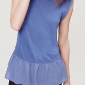 Light blue peplum top