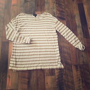 J Crew, Relaxed Fit Style, Stripped Tee, XS