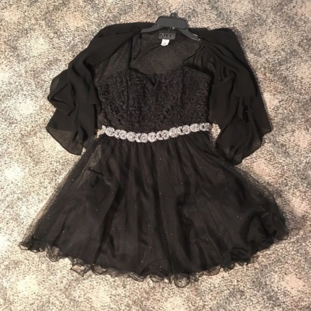 Short Black Prom Dress w/ Jacket