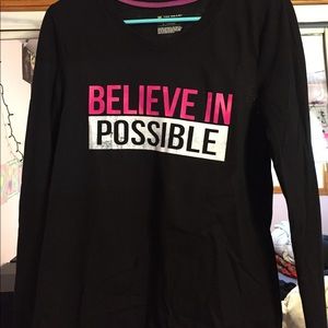 black work out long sleeve