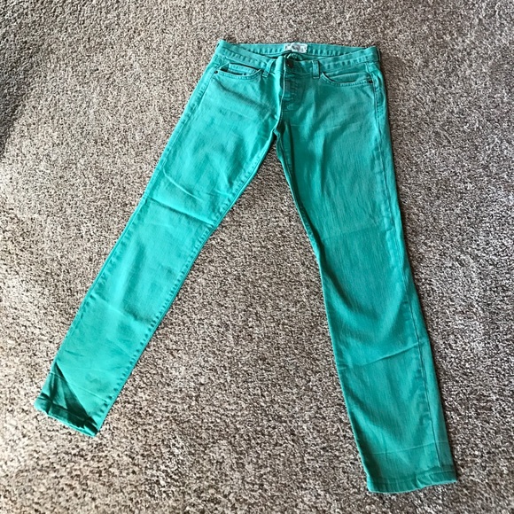 Mint Green Current/Elliot Ankle Jeans - Picture 2 of 3