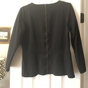 Jcrew Peplum Top - Zipper Back!