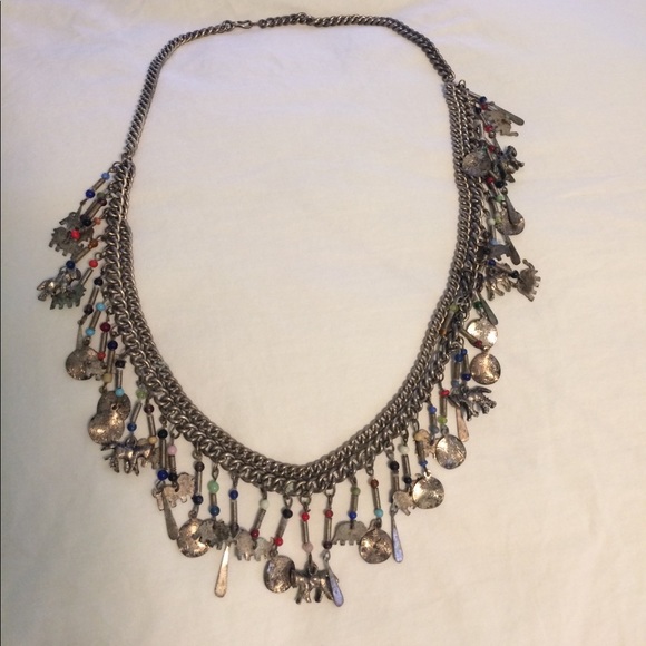 Vintage chain belt with animal charms & beads main image 4
