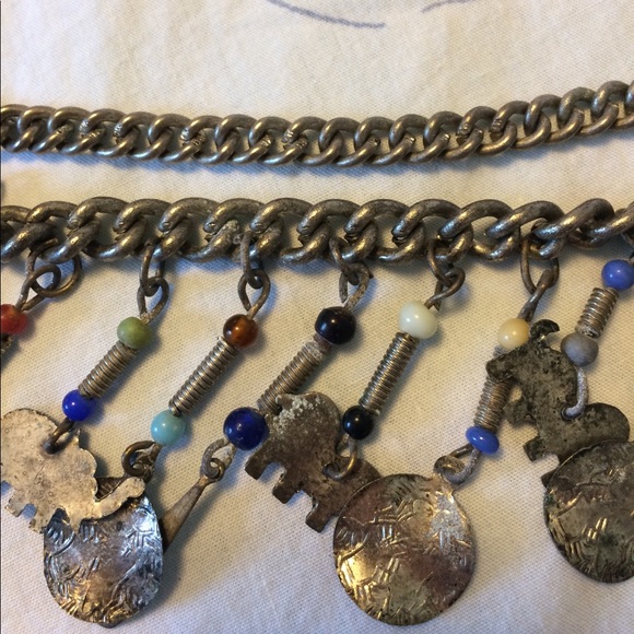 Vintage chain belt with animal charms & beads main image 5