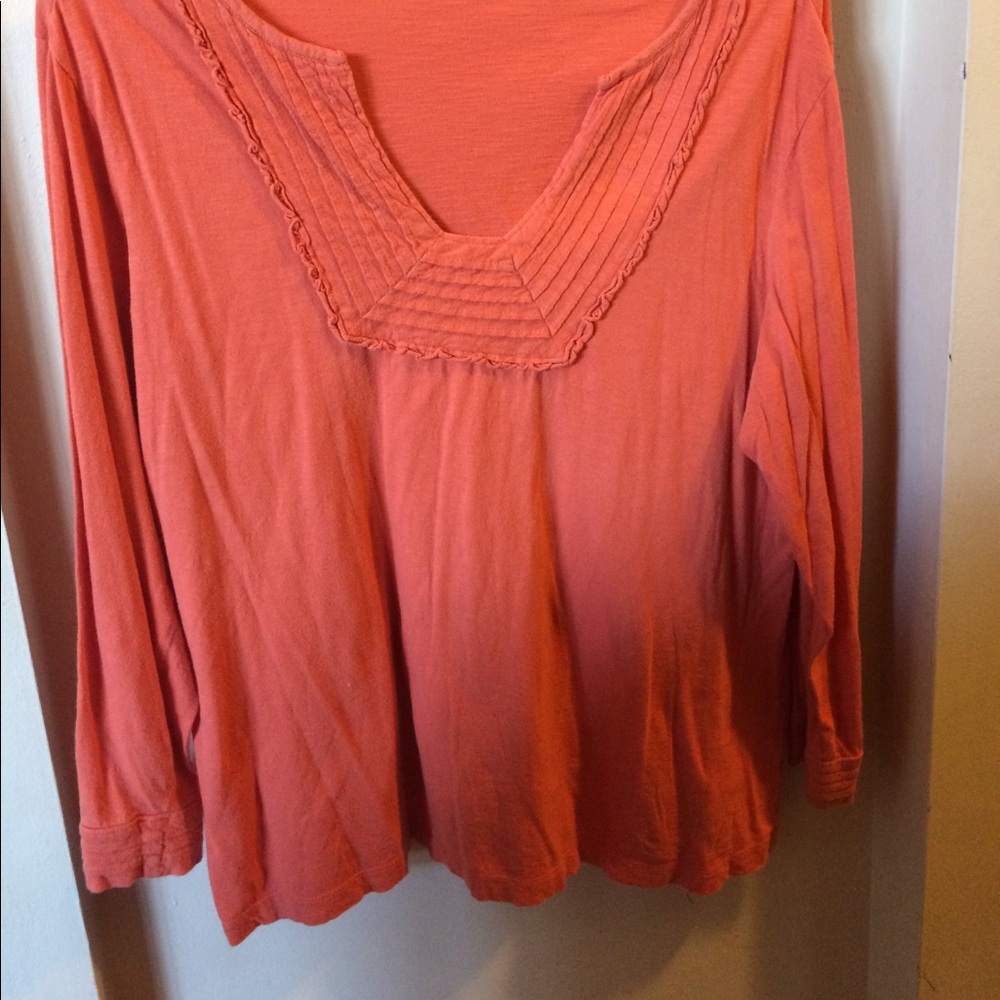 Orange 3/4 length sleeve