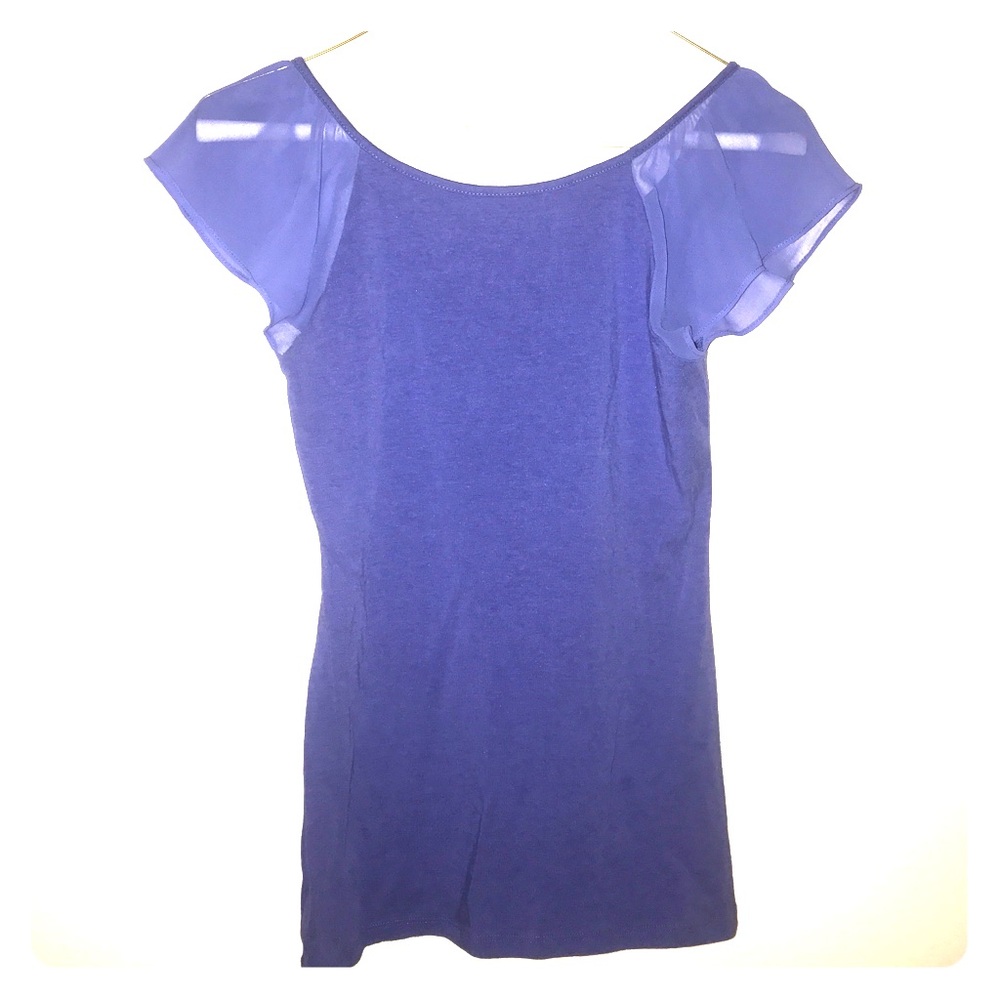 Express flutter-sleeve top
