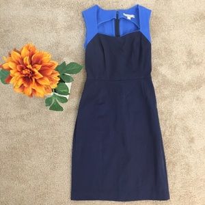 Banana Republic Blue Sheath Dress Stretch Size 2
