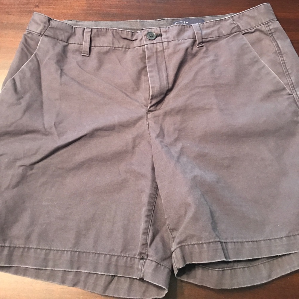 Women's 14 GAP Girlfriend Roll Shorts Washed Black