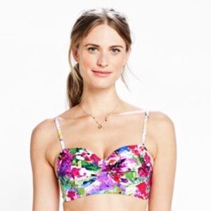 Lands' End Bella Floral Balconette Bikini Top