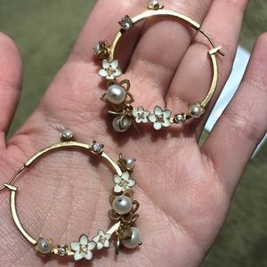 Juicy Couture detailed hoop earings