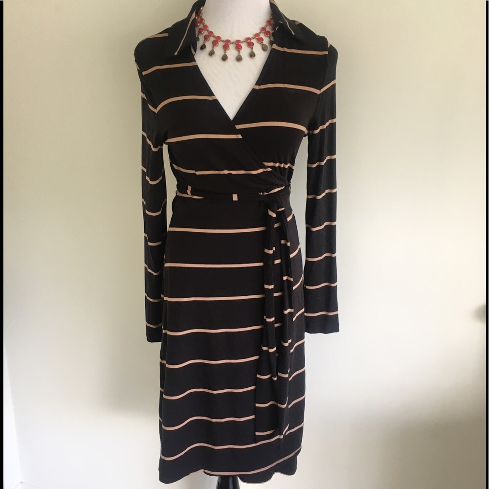 Tart Striped Wrap Dress (NWT)