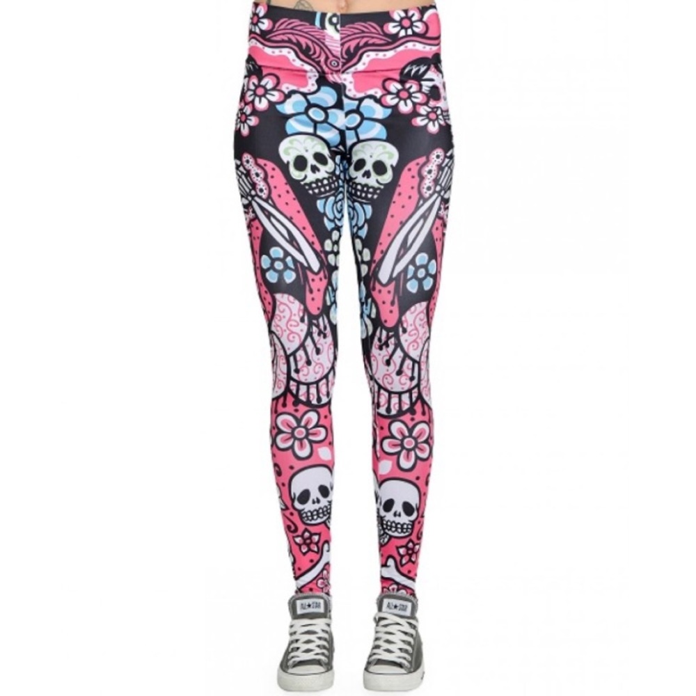 Too fast day of the dead leggings