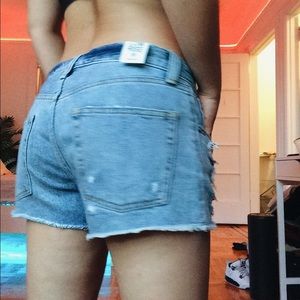 Distressed denim shorts TALULA