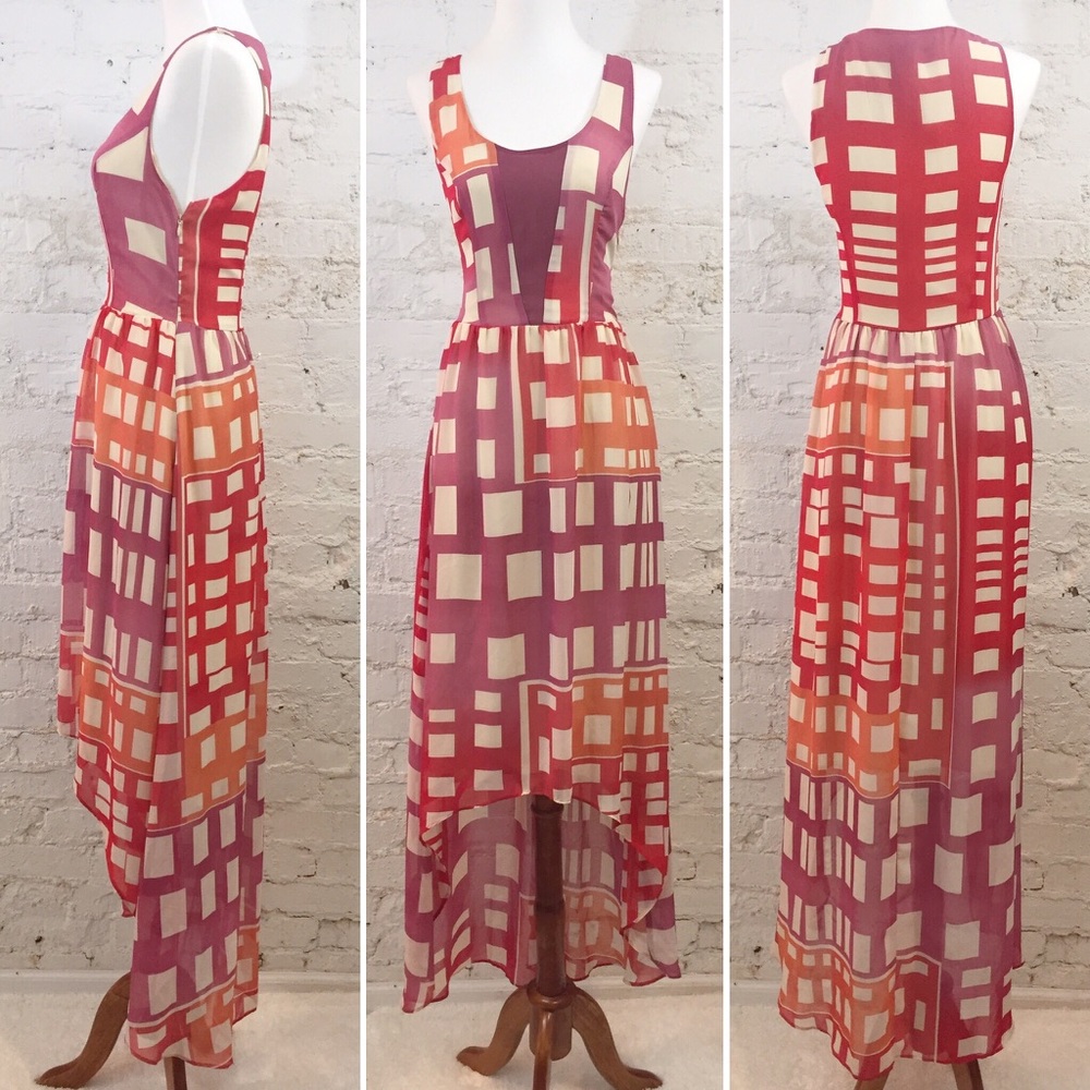 ❤️ ANTHRO FYNN & ROSE High Low Maxi Pink Purple