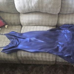 Midnight blue prom dress