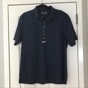 NWT Men's Callaway golf shirt Size M Navy