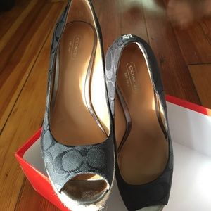 Coach wedge shoes