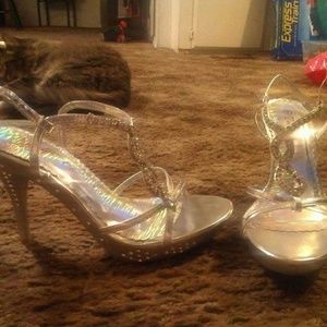 Silver heels