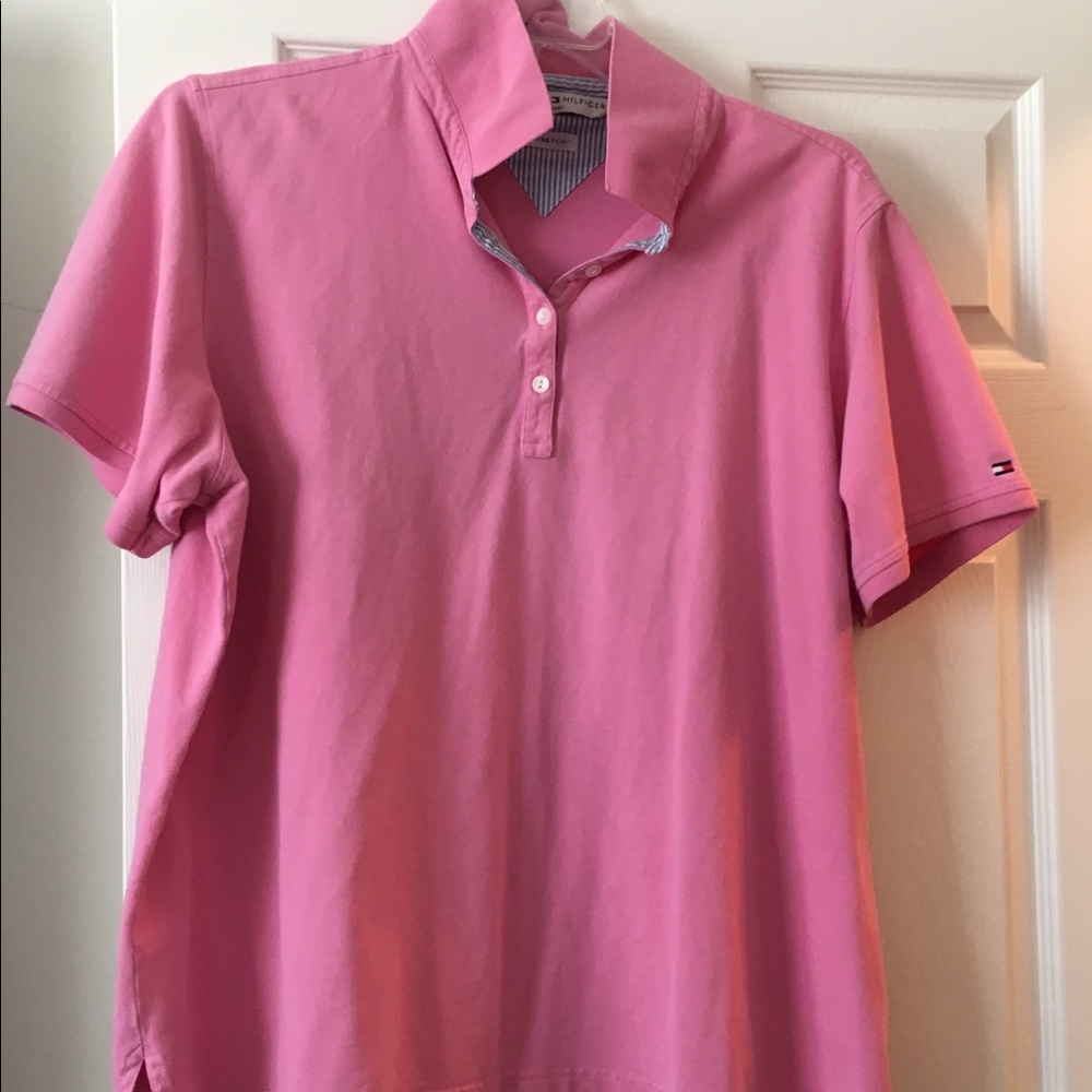 Tommy Hilfiger plus size pink polo
