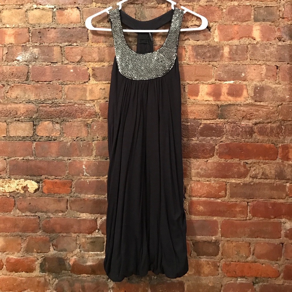 T-strap BCBG mini dress