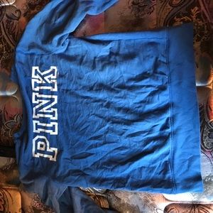 pink throwover sweatshirt