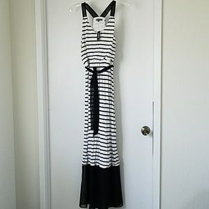 Express Striped Maxi Dress NWT