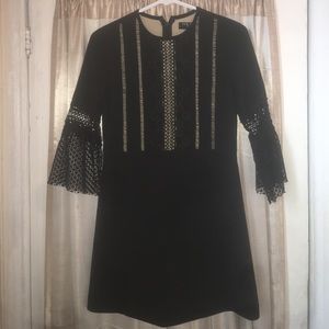 FEW MODA NY black crochet dress