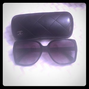 Classic black Chanel sunglasses
