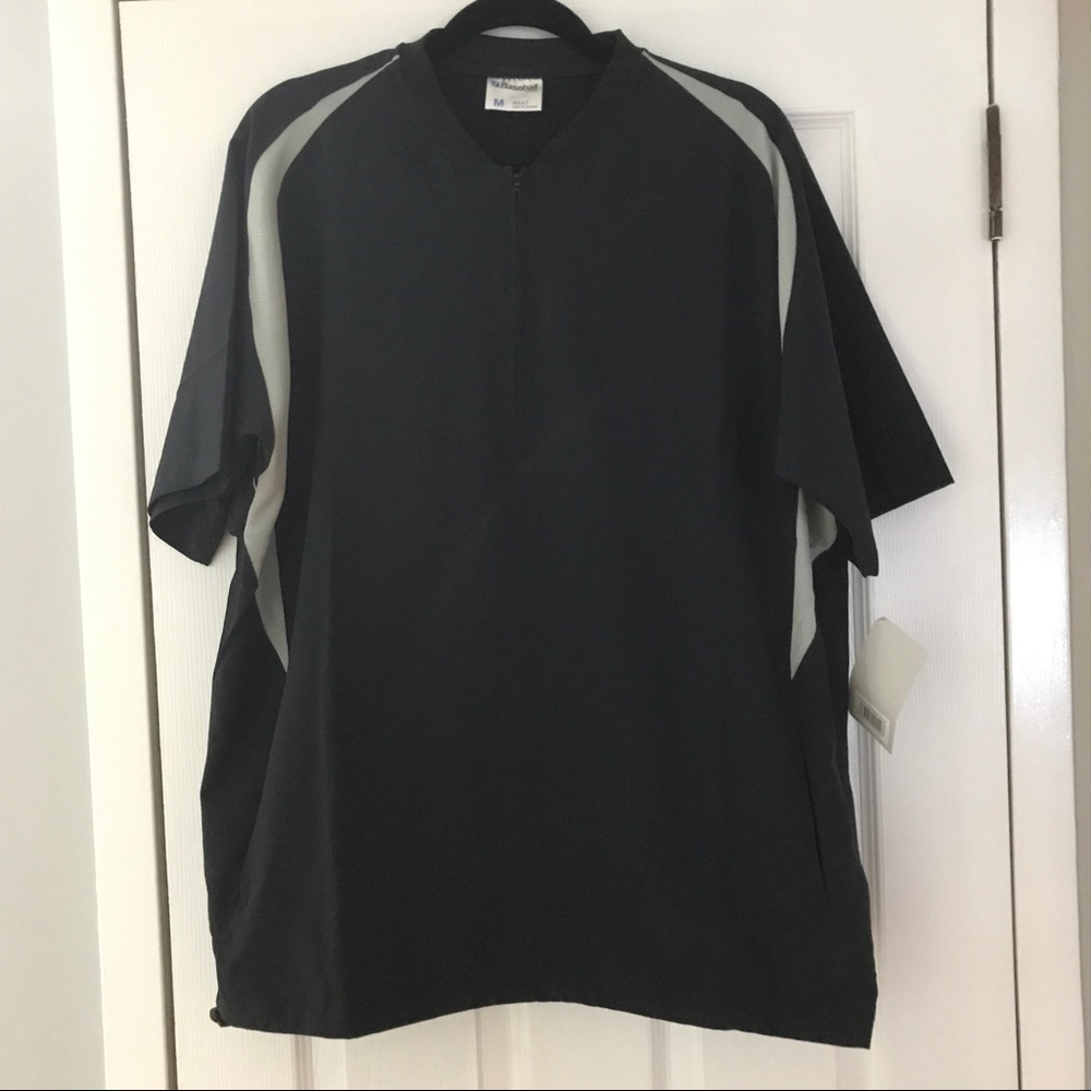 NWT Mens Baseball Express Shirt Size M 1/2 Zip