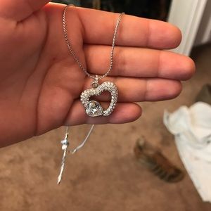 Swarovski Crystal heart necklace
