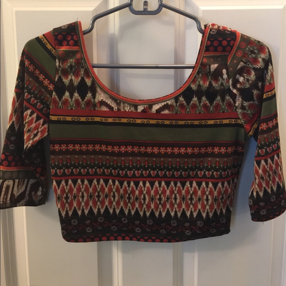 Printed Crop Top