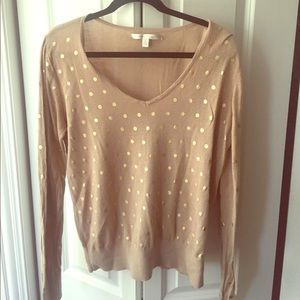 Gold Polka Dot Sweater