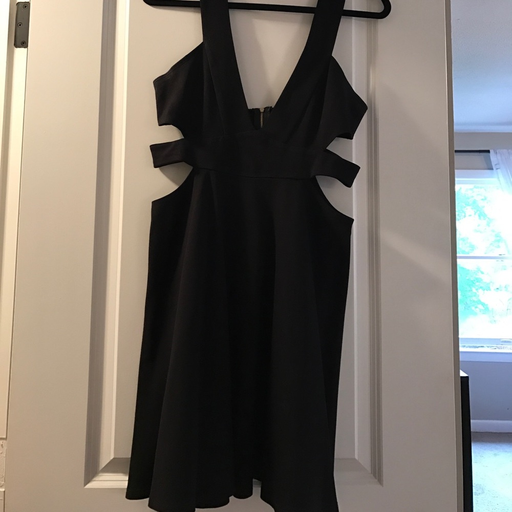 Black cut out dress from Nasty Gal
