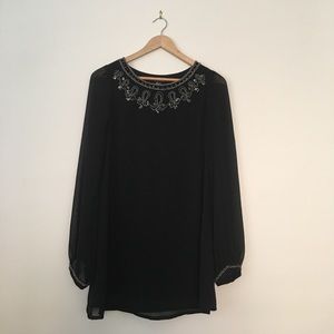 Black Silky Tunic