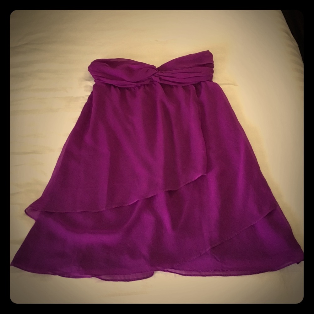 Forever 21 small purple strapless dress 👗