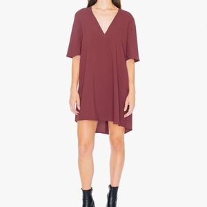 NWT American Apparel V-neck mini tent dress size S