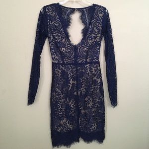 Navy blue lace dress