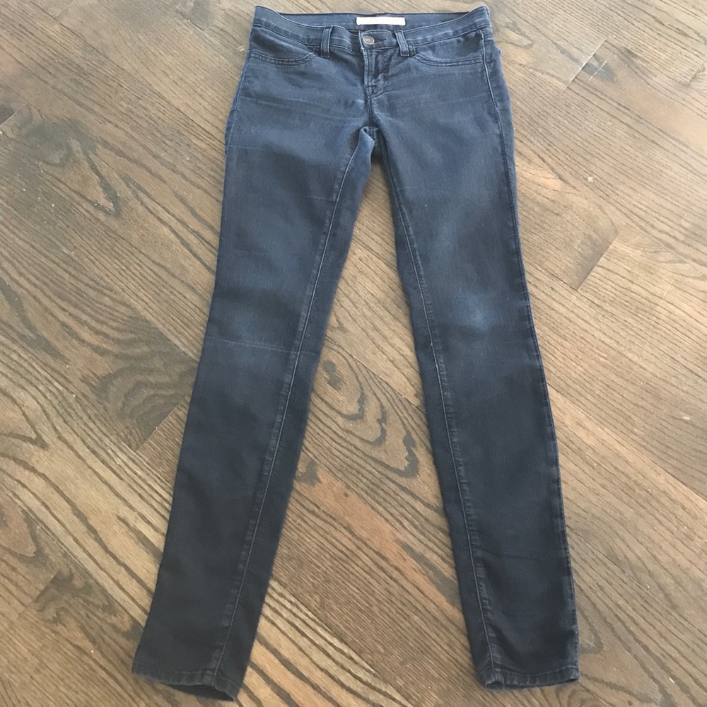 J Brand leggings in pitch dark gray black jeans 25