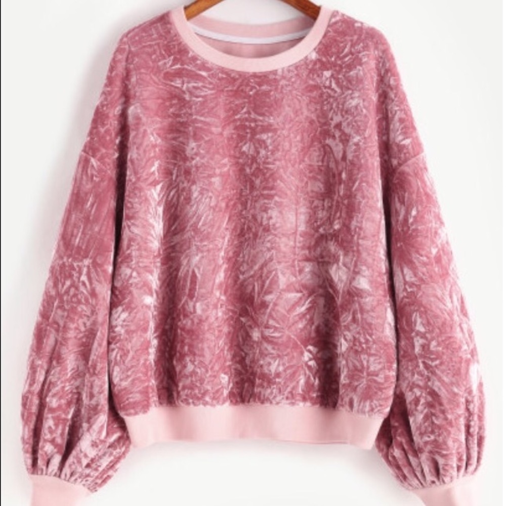 Crushed Velvet Sweatshirt!!!