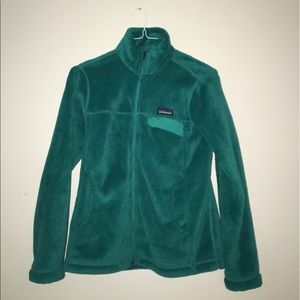 Patagonia Women's Teal Zip-up