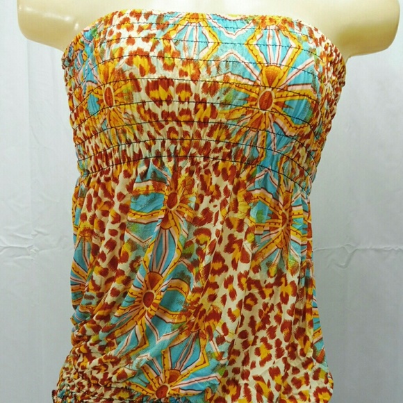 🆕Summer Top Beach Party Boho Casual, Strapless - Picture 1 of 3
