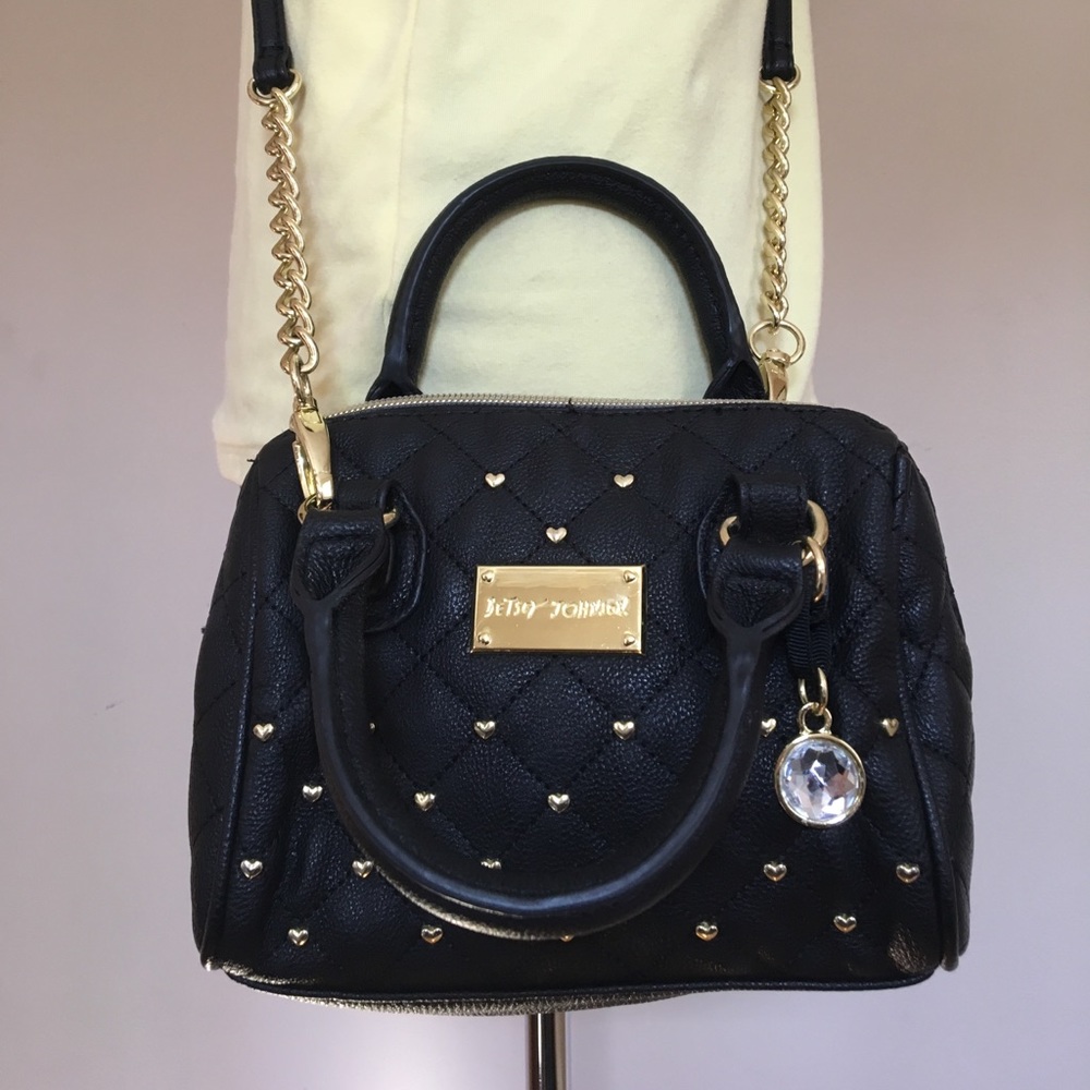 Betsey Johnson Black Crossbody Bag